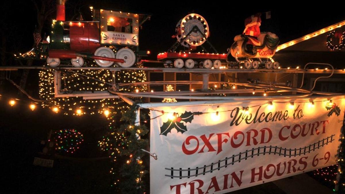 The Santa Express train, seen here in a previous year, has been “sidetracked” this year by business and personal obligations that prevented the families that run it from getting it going.