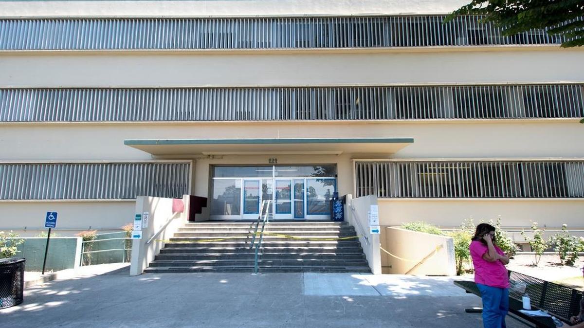 A severe water leak damaged one-fourth of the Health Services Agency building on Scenic Drive in Modesto, Calif., on June 14, 2016. The county closed the building Monday and temporarily moved clinical services and 100 staff members to other locations.