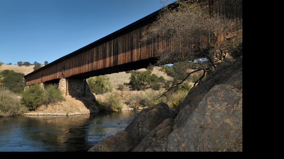 
DEBBIE NODA/dnoda@modbee.com - The Knights Ferry Covered Bridge in 2011.
