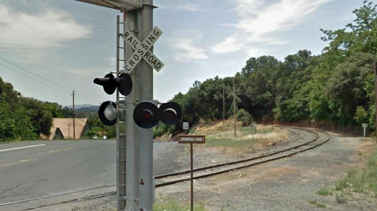 The railroad tracks near Symons Lane where the body of Jamestown resident, Matthew William Birdsong, 35, was discovered by two teenagers on Monday, May 8, 2017.