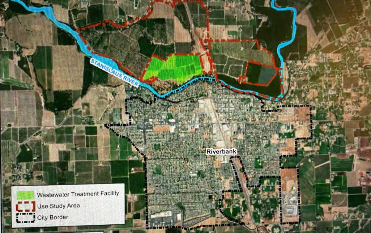 Riverbank might upgrade its sewage treatment plant to produce water clean enough for use on farmland north of the city. A study on the idea was discussed June 8, 2021.