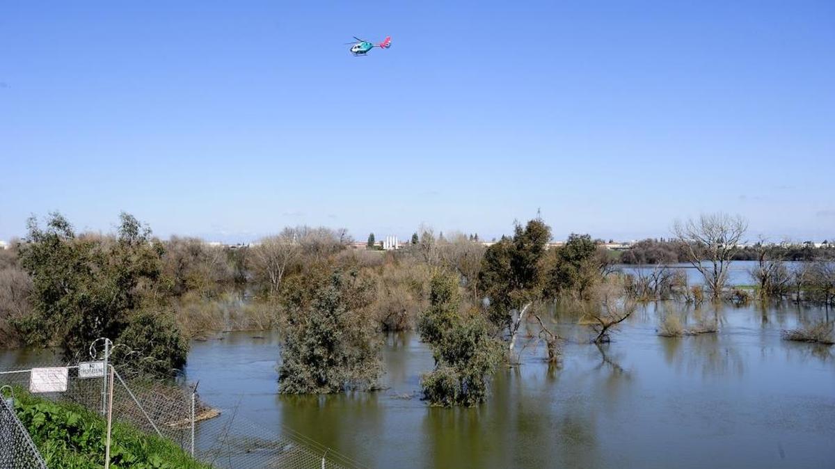 Looking from Mitchell Road to east, the Tuolumne River has flooded much of the area near the Modesto Airport, seen here on Sunday, Feb. 26, 2017.