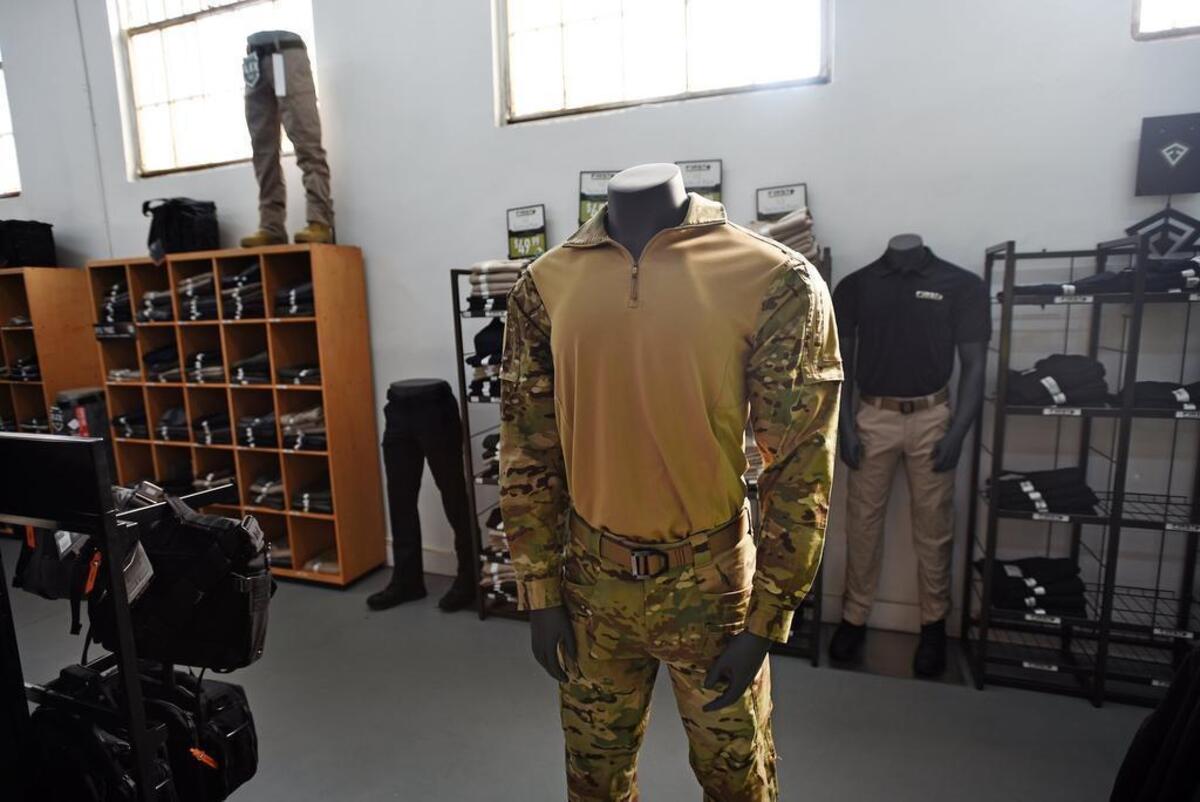 First Responder line of clothing is sold at Crescent Supply in Modesto, Calif., Wednesday, Nov. 14, 2018.