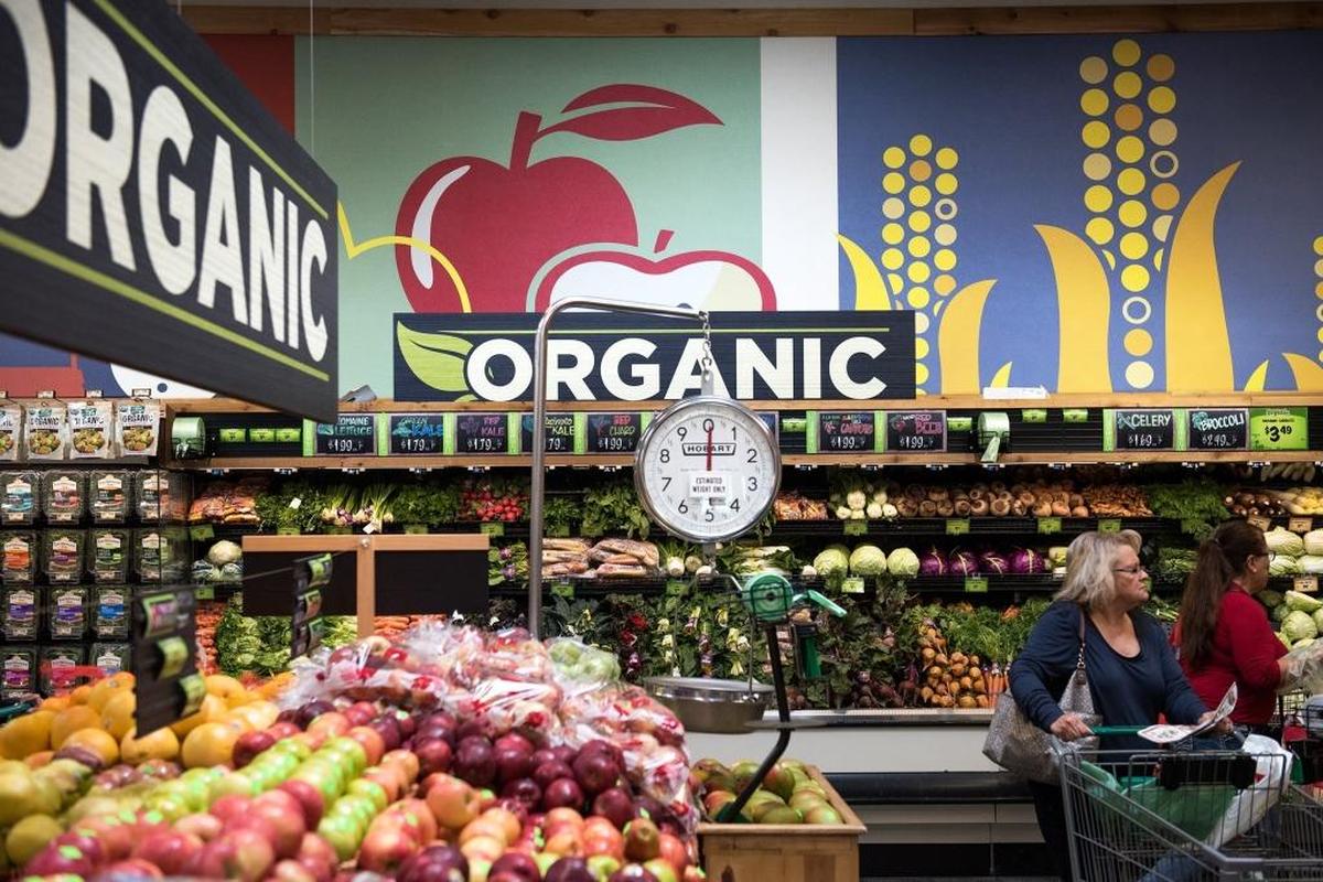 Sprouts Market has new signage as part of their recent remodel on McHenry Avenue in Modesto, Calif., on Wednesday, March 28, 2018.