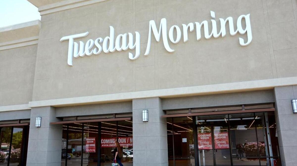 The storefront of the new Tuesday Morning on Dale Road across from Vintage Faire Mall. The store is relocating to the larger site in the space of the former Shoe Pavilion.