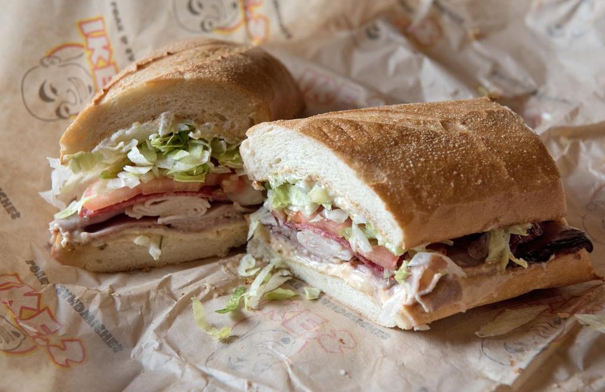 The Matt Cain (beef salami, roast beef, turkey, provolone, godfather sauce) sandwich at Ike’s Love and Sandwiches in Turlock, Calif., Wednesday, Dec. 5, 2018.
