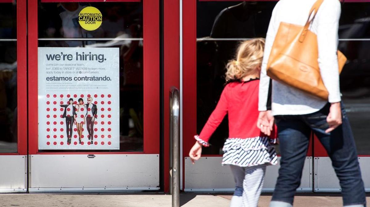 Target is seeking workers for its seasonal staff at its store on Sisk Road in Modesto, Calif., on Tuesday, Sept. 13, 2016.