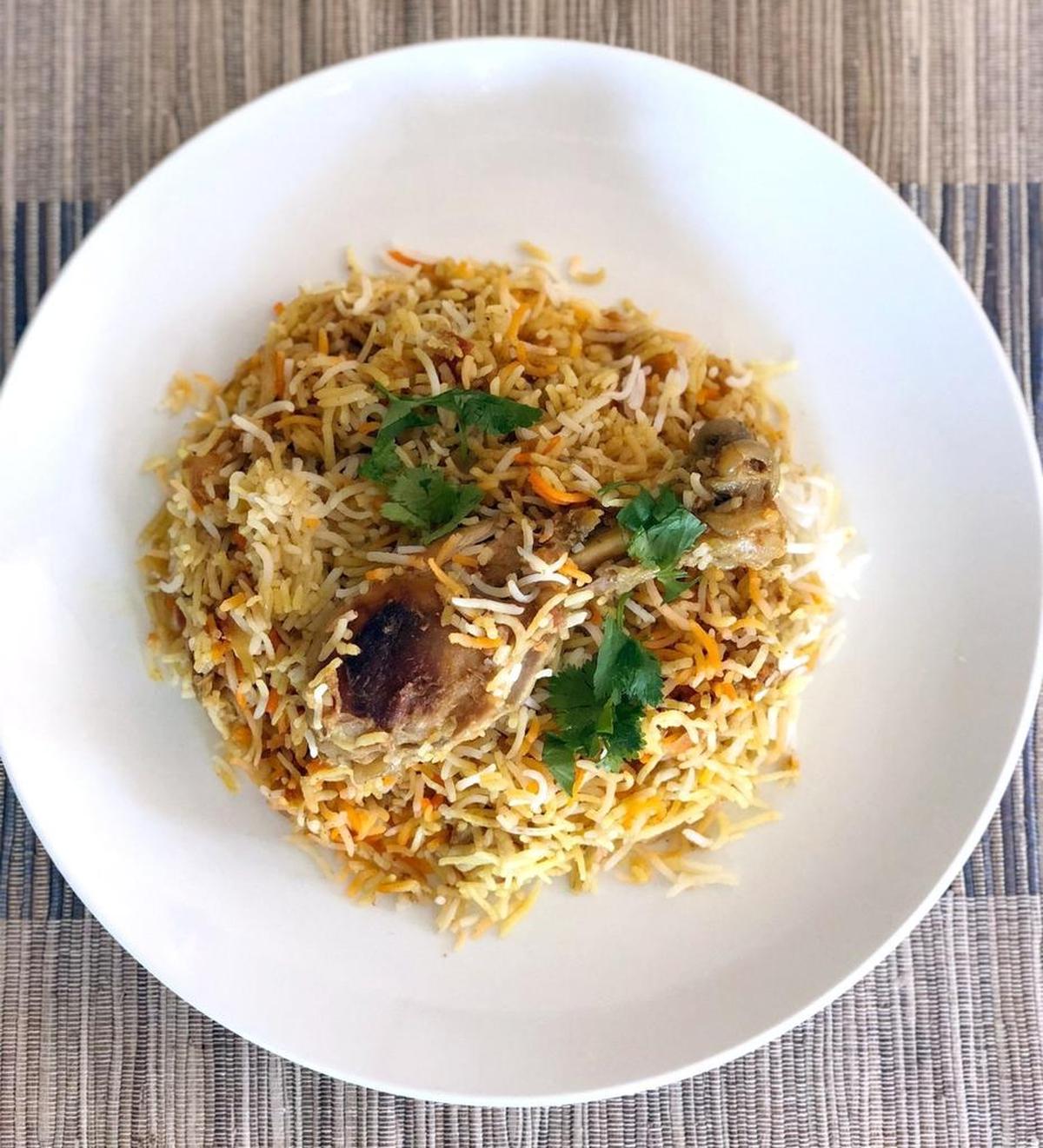 Chicken Biryani is pictured on Tuesday afternoon July 24, 2018 at the food truck Curry In A Hurry in Modesto, Calif. Curry In A Hurry will soon being serving up Indian Food in the parking lot of The Revival Center.