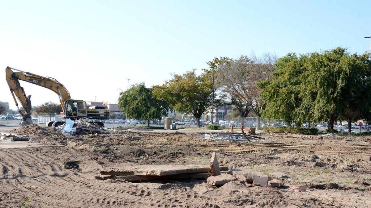 The old Elephant Bar has been demolished to make way for a new Panera Bread on Dale Road at the Vintage Faire Mall.