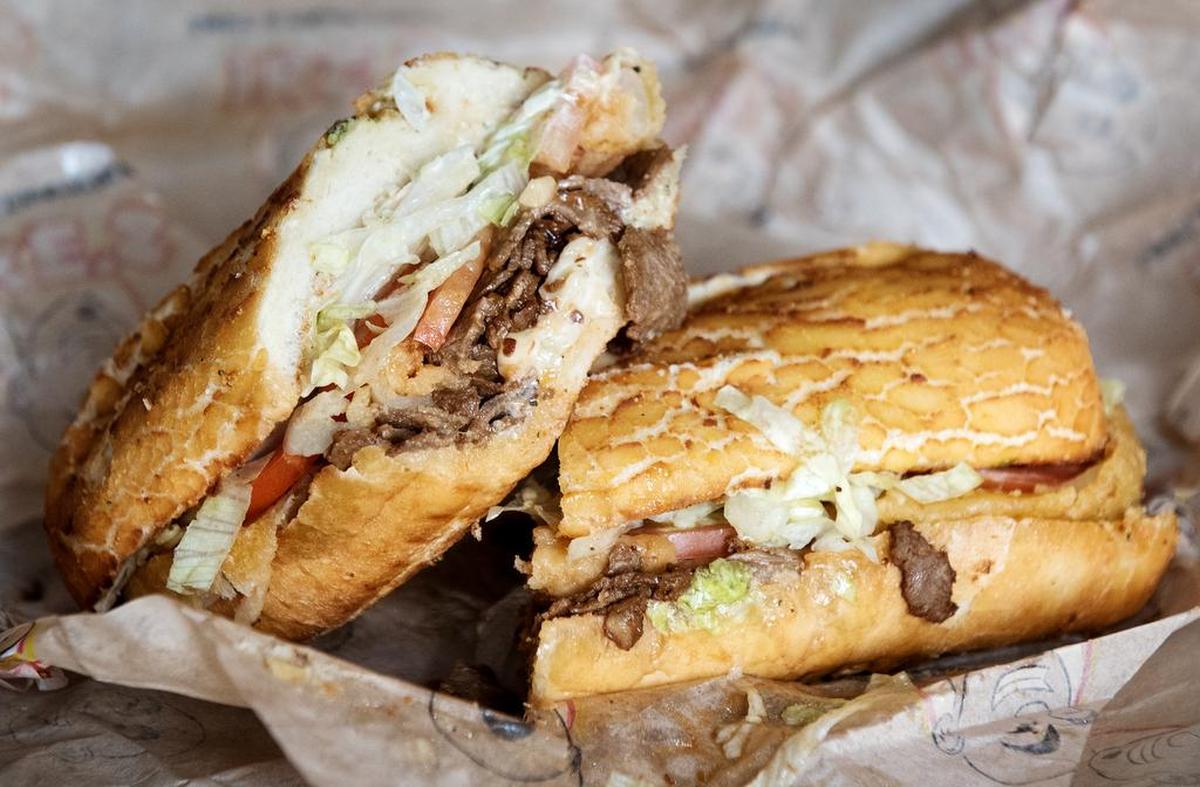 Damon Bruce sandwich at Ike’s Love & Sandwiches in Modesto, Calif., Friday, Jan. 11, 2019.