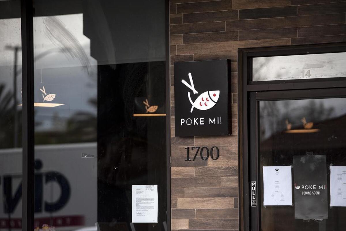 Poke Mi! owner Tim Le is preparing to open seafood restaurant at McHenry Village on McHenry Avenue in Modesto, Calif., Friday, April 5, 2019.