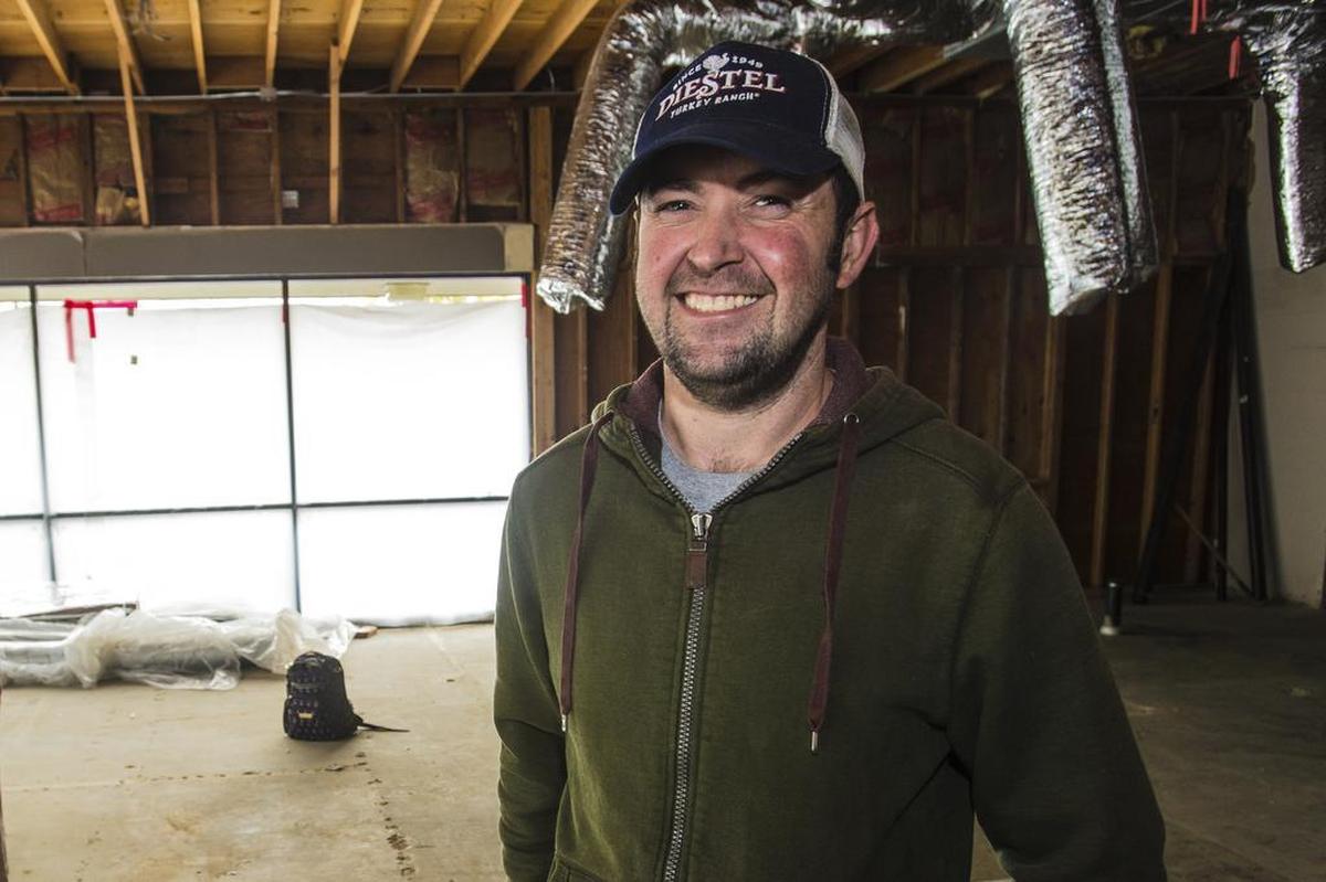 Matt Soderstrom spoke about plans for his new artisan butcher shop, The Village Butcher, on Saturday, March 23, 2019, at McHenry Village in Modesto. Soderstrom, a Modesto native, plans to open the full service butcher shop and deli in May.
