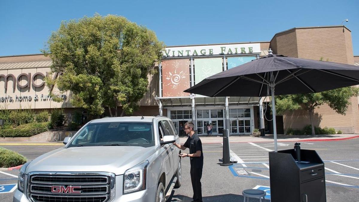 New “Front And Center” preferred parking at Vintage Faire Mall in Modesto, Calif., Saturday, August 18, 2018.
