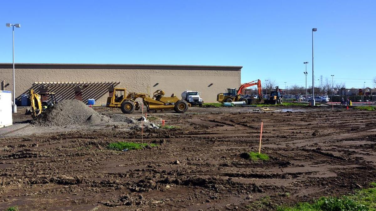 A new, standalone Panera restaurant is under construction at the Crossroads Shopping Center on Wednesday in Riverbank. Once completed, the Panera will have a drive-through and be directly accessible off of Oakdale Road.