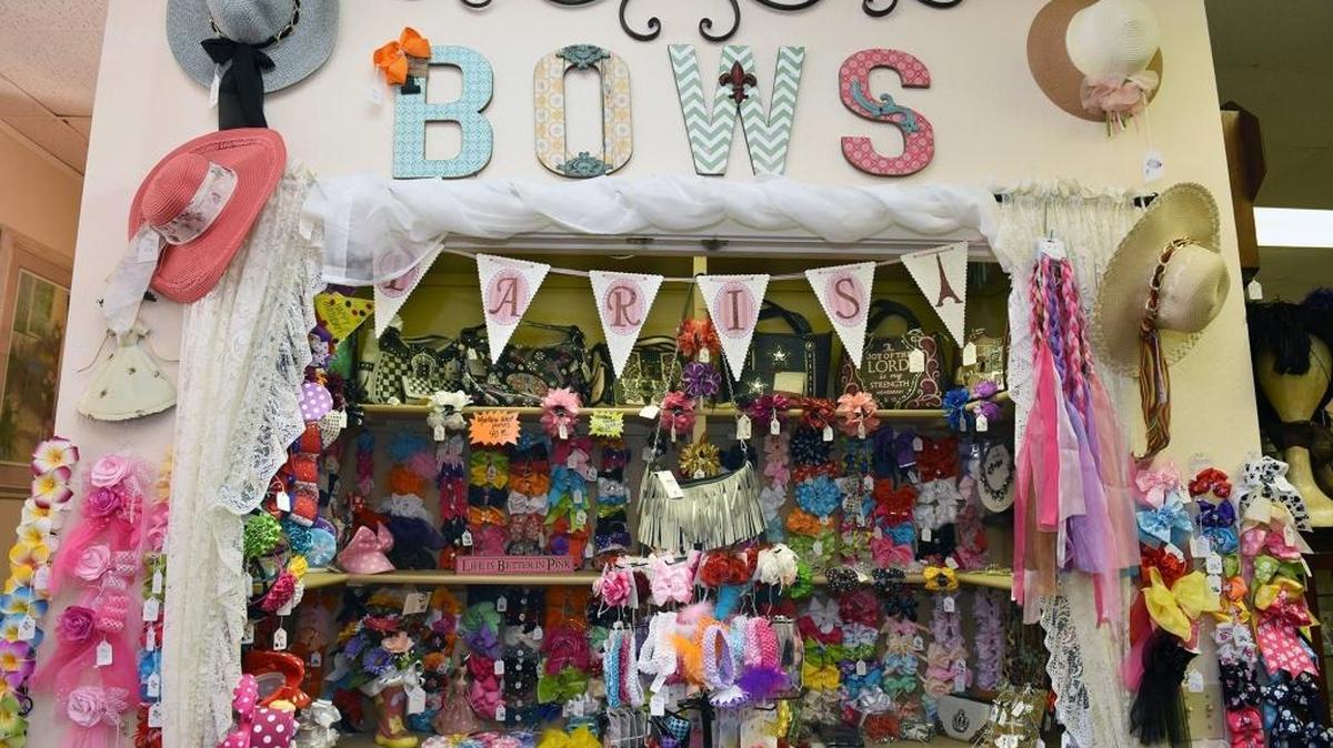 A section selling bows at Remember When Antiques and Collectibles is pictured on Wednesday, May 18, 2016, in Modesto.