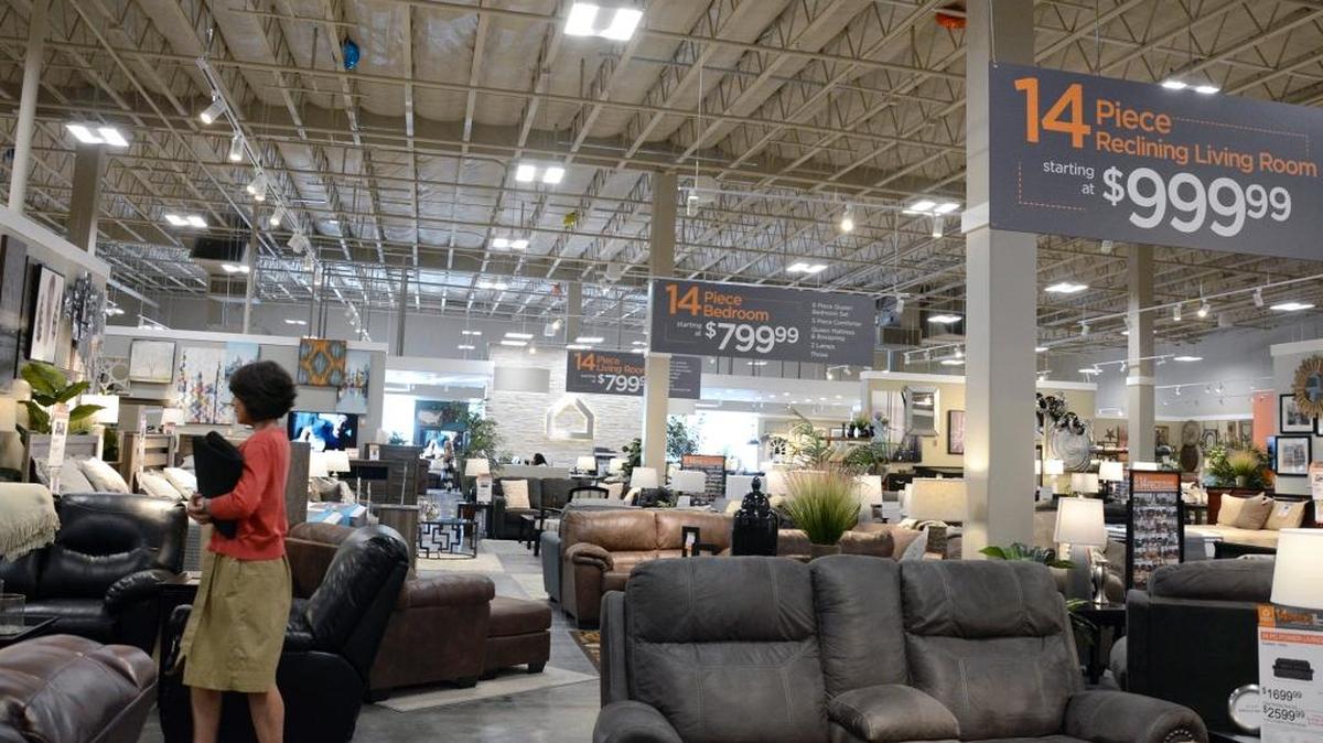 The new Ashley HomeStore at 3900 Sisk Road in Modesto, Calif. opened in July 2017. The 19,000-square-foot retail store sells furniture and furniture sets for the living room, dining room, bedroom and beyond.