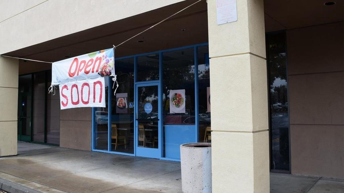 The owner of Poke Bowl in Modesto, seen here Monday, says the restaurant is set for a mid-December or early January opening.