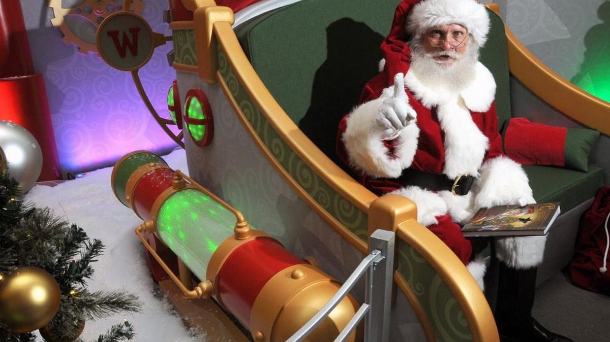 Santa Claus, pictured in 2014 at Vintage Faire Mall’s Santa HQ.