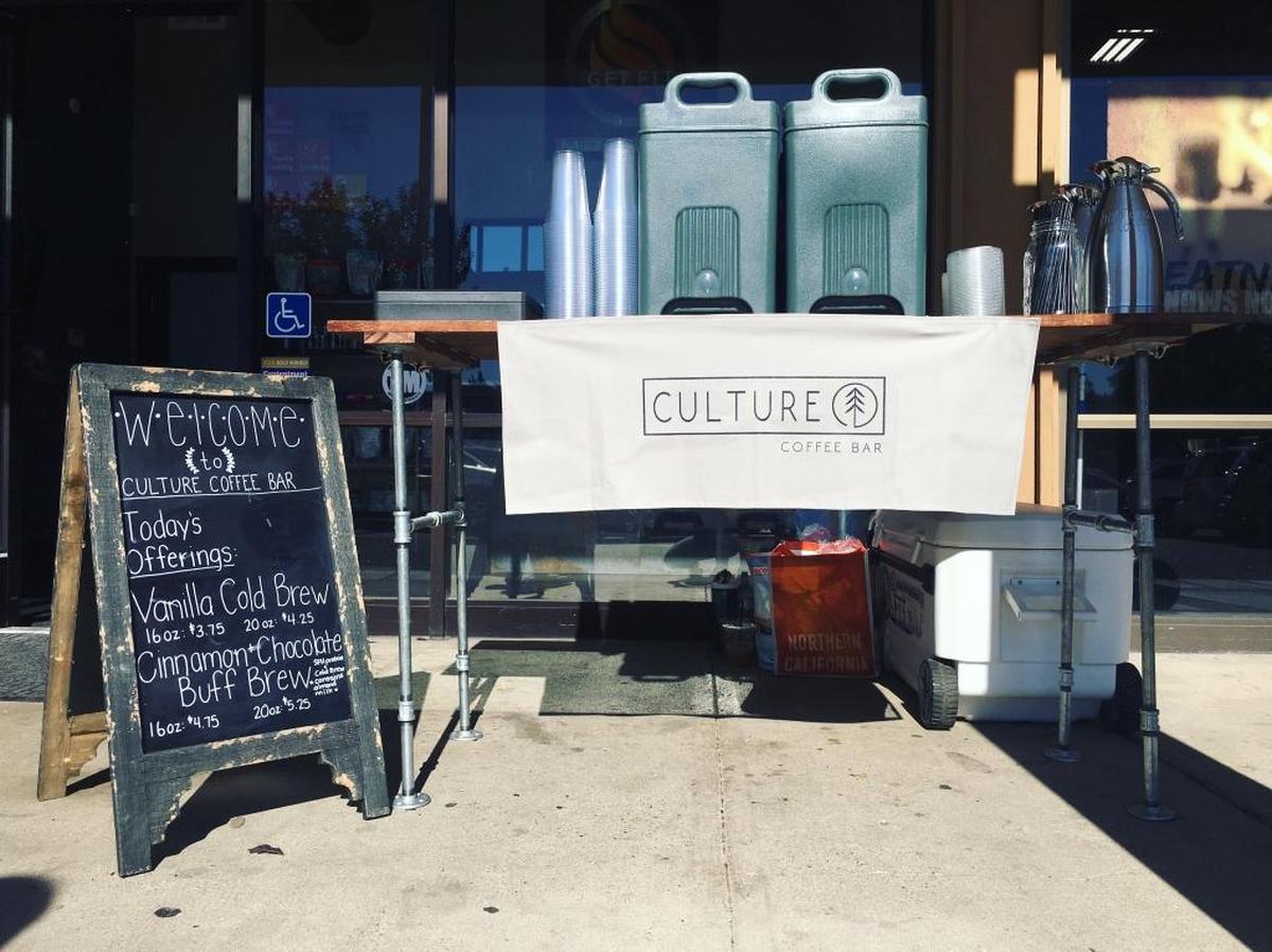Culture Coffee Bar’s original pop-up setup from July 4, 2017.