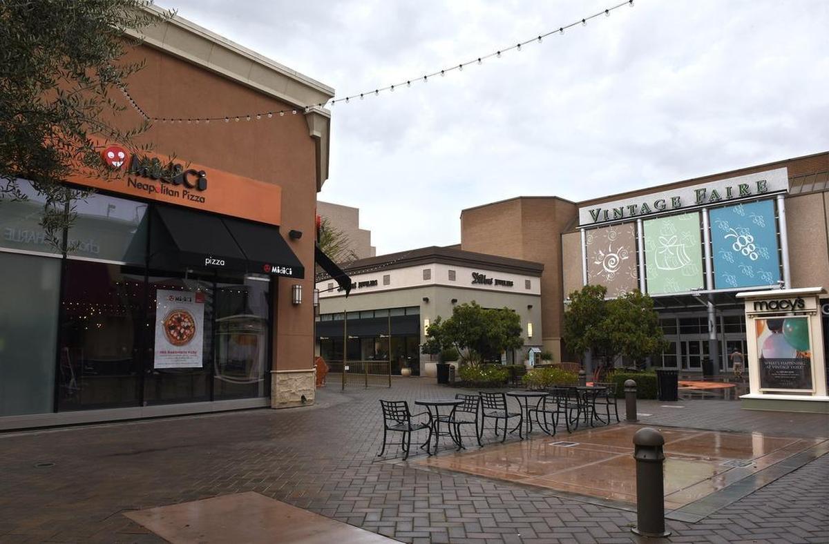 Midici The Neapolitan Pizza Company, a new business is pictured Wednesday afternoon January 9, 2019 at left in Vintage Faire Mall in Modesto, Calif.
