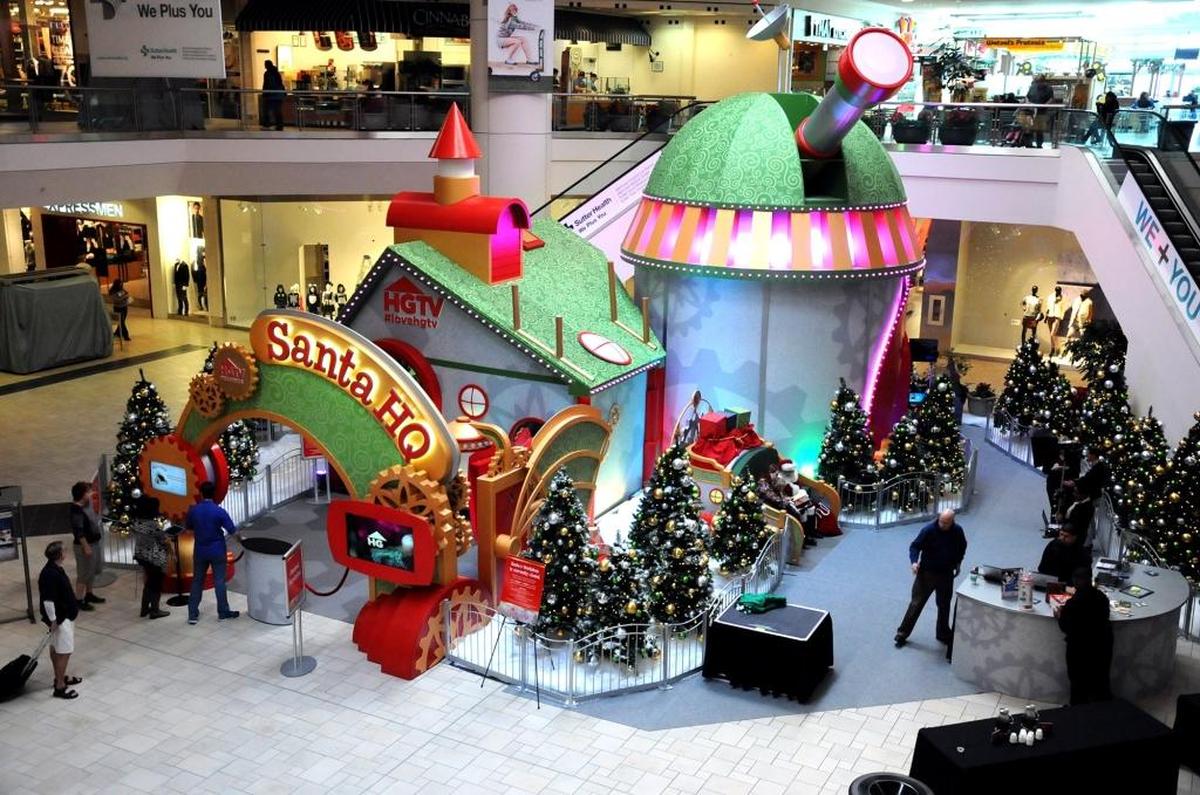 Santa HQ is pictured in 2014 at Vintage Faire Mall in Modesto.