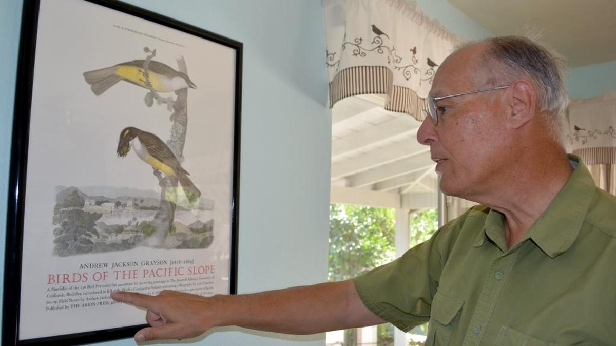 Sal Salerno of the Stanislaus Audubon Society was amazed to learn the story of Andrew Jackson Grayson, founder of the small town on the county’s West Side whose love of birds and art led him to study birds on the West Coast much as Audubon did on the East Coast. Grayson, though, was a better artist. His works were stored for decades in UC Berkeley’s Bancroft Library until they were turned into a two-volume book that costs $4,500. The Stanislaus organization raised money to buy a copy, and will offer a public showing June 11 at the Stanislaus County Library, beginning at 1 p.m.