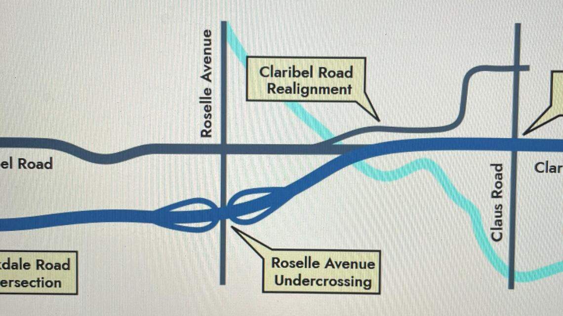 Phase 1 of the North County Corridor will run generally south of the current Claribel Road between Oakdale and Claus roads, near Modesto CA.