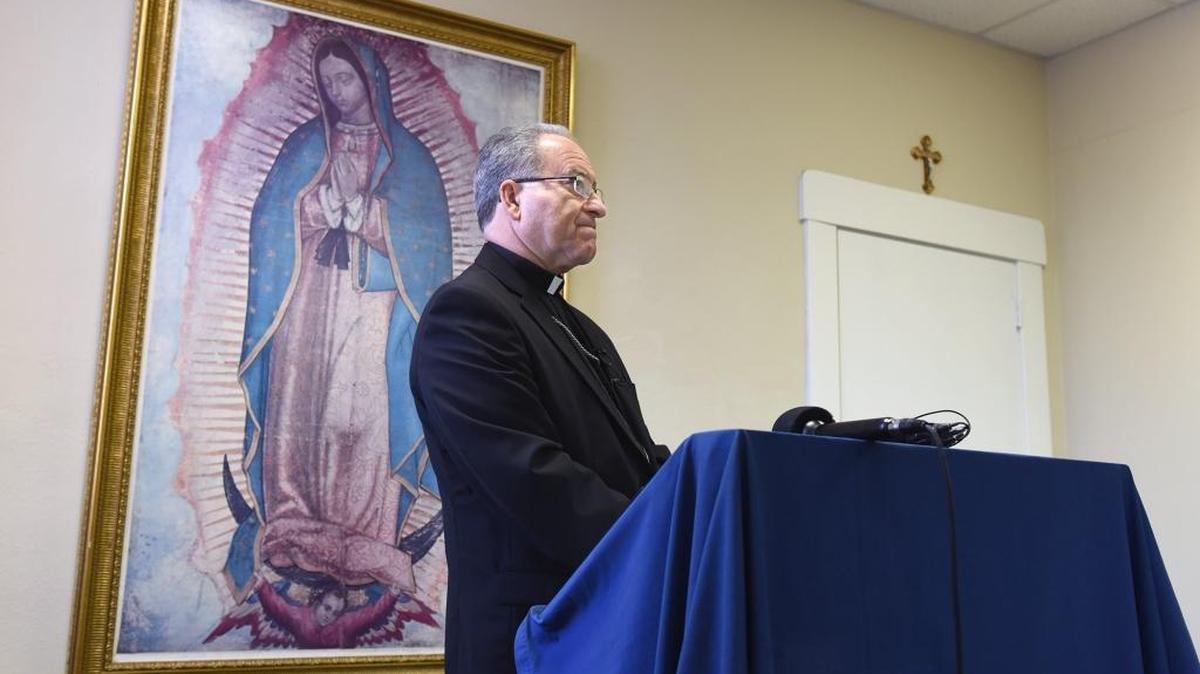 Myron Cotta, bishop of the Diocese of Stockton, is pictured in January 2018.