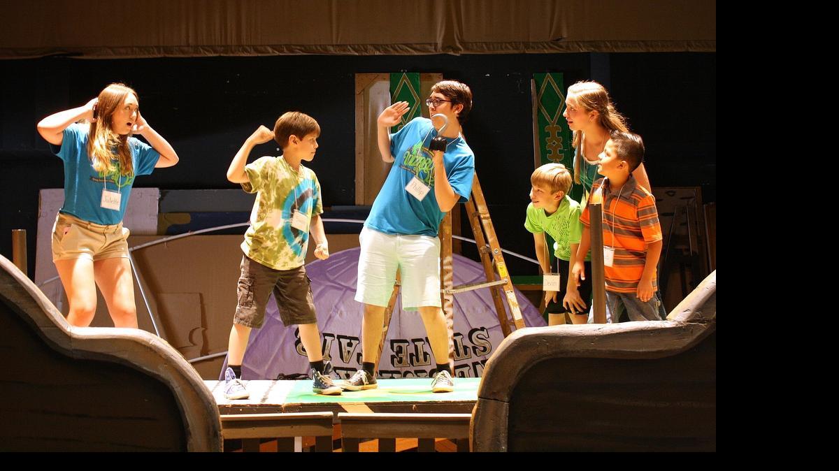 
Members of Expressions Youth Choirs rehearse their production of the musical “Peter Pan,” being presented Thursday and Friday at Johansen High School in Modesto.
