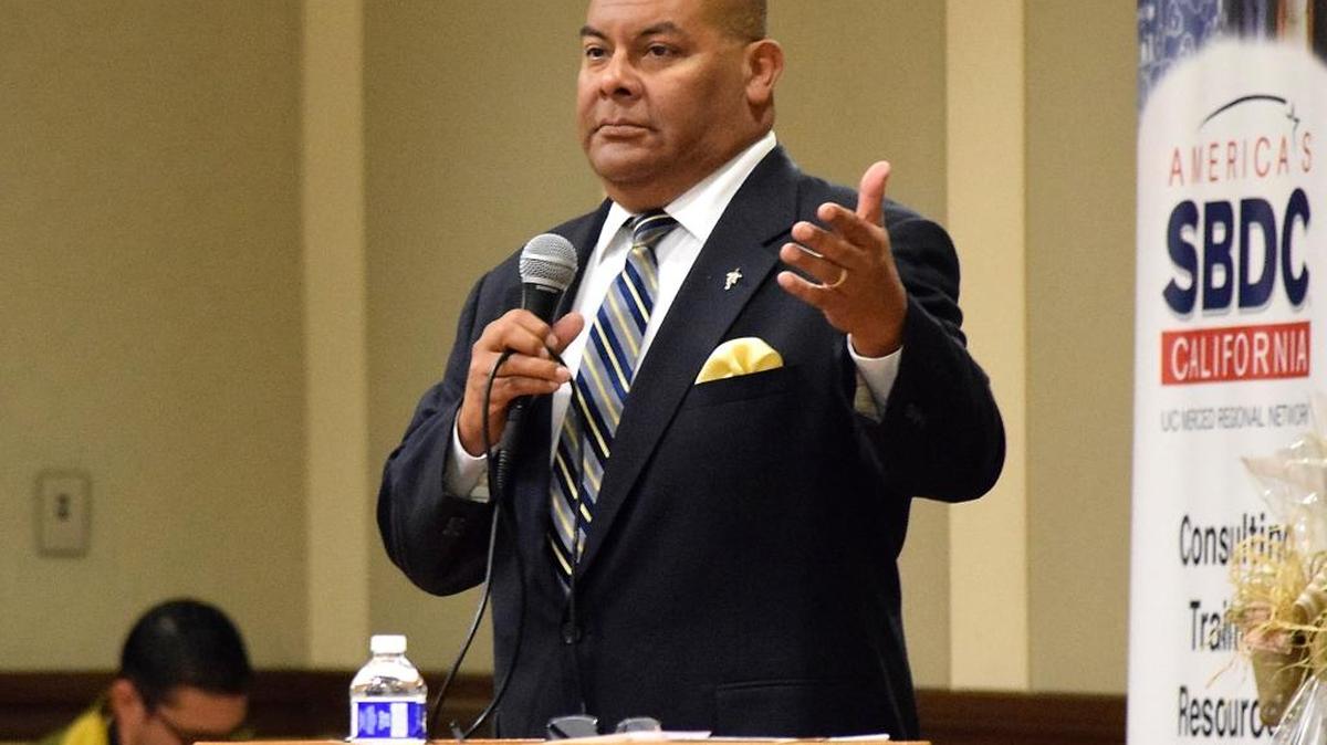 Patterson Mayor Luis Molina was the keynote speaker at the Valley Business Forum, held in Ceres on Monday, May 9, 2016. “People are learning more and more about what it takes to start a business, sustain it and grow it,” Molina said.