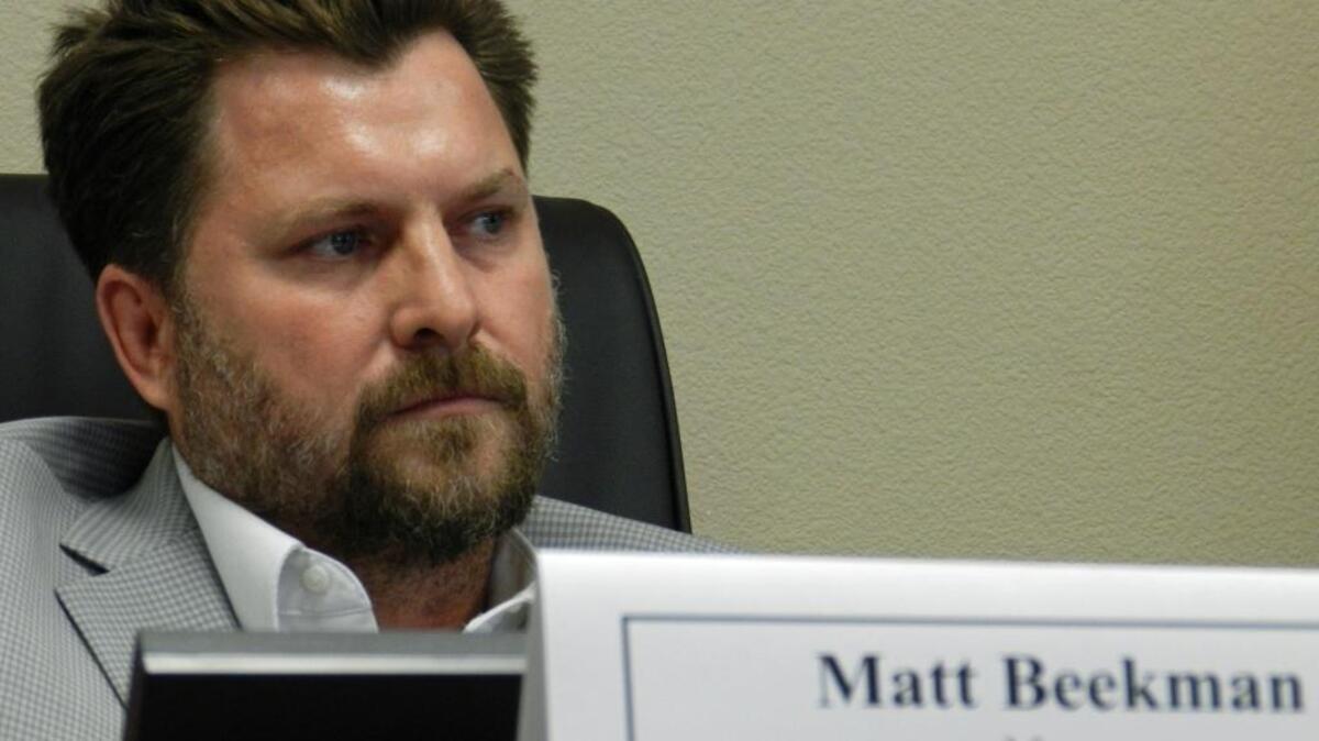 Former Hughson Mayor Matt Beekman