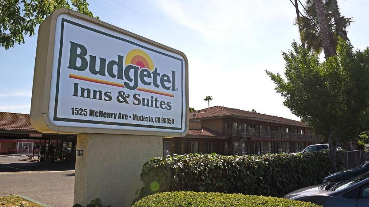 The city of Modesto says the Budgetel Inns & Suites on McHenry Avenue in Modesto, Calif., seen Monday afternoon, May 2, 2016, owes more than $100,000 in unpaid lodging taxes and penalties.