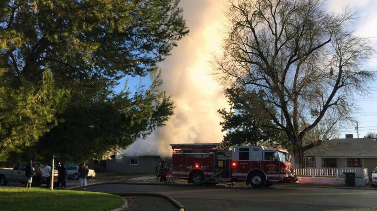 A house fire Saturday morning on Elmhurst Drive in Modesto is being treated as suspicious.