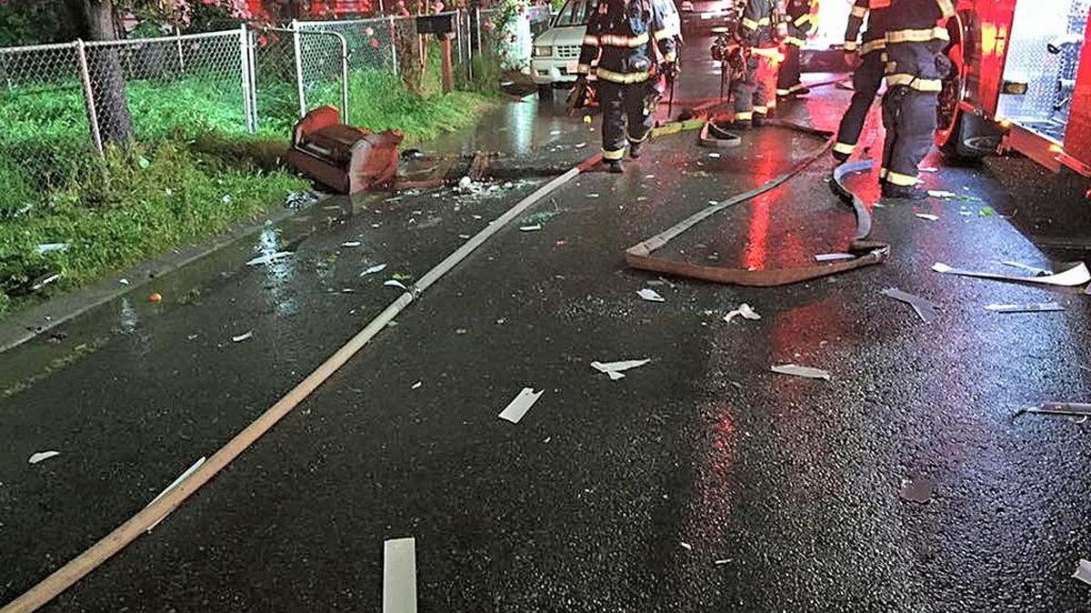 A fire at a duplex on Drake Avenue in central Modesto, Calif., on Saturday, April 9, 2016, displaced two people and caused $85,000 worth of damage, according to the Modesto Fire Department.
