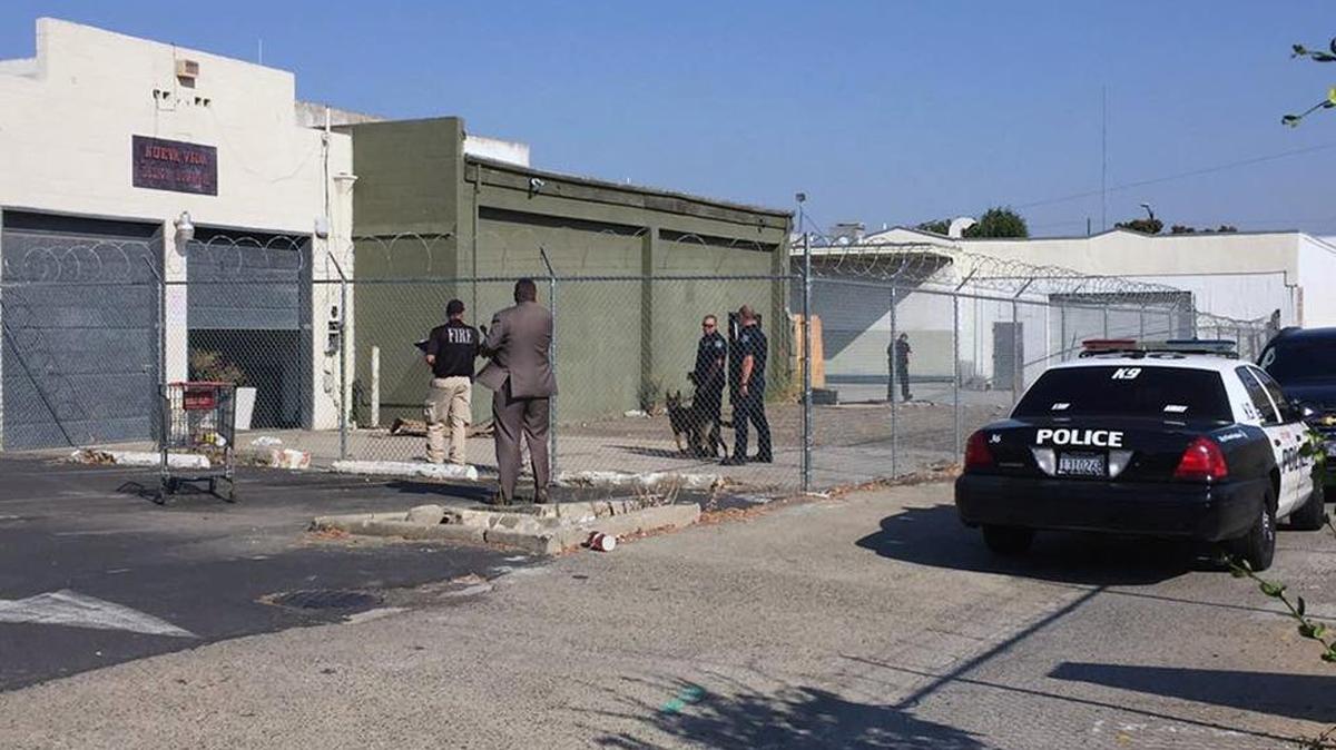 Two men were arrested after detectives witnessed them stealing copper from a rooftop air conditioning unit in the 700 blk of 10th Street on Tuesday (08-22-17). The men were spotted by detectives from an office in the police department, which sits diagonal from the building they were on.