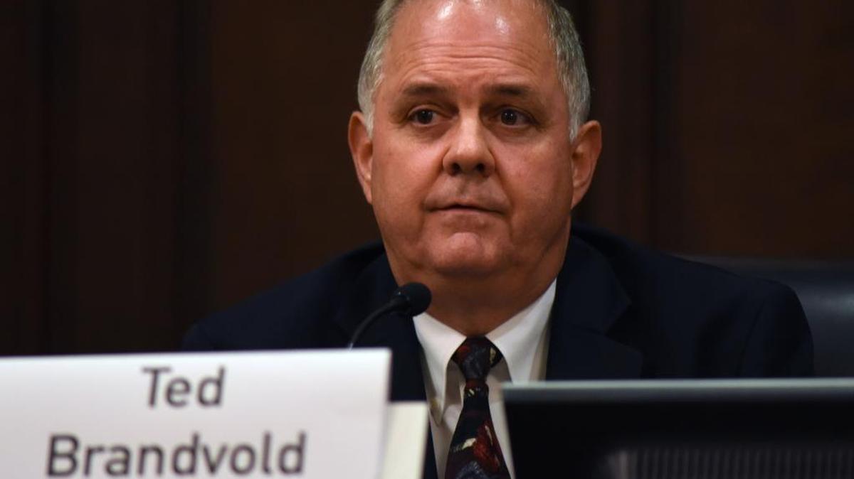 Modesto mayoral candidate Ted Brandvold, seen in October at a League of Women Voters of Stanislaus County forum, has been endorsed by the Modesto Police Officers Association and the Modesto City Fire Fighters Association.