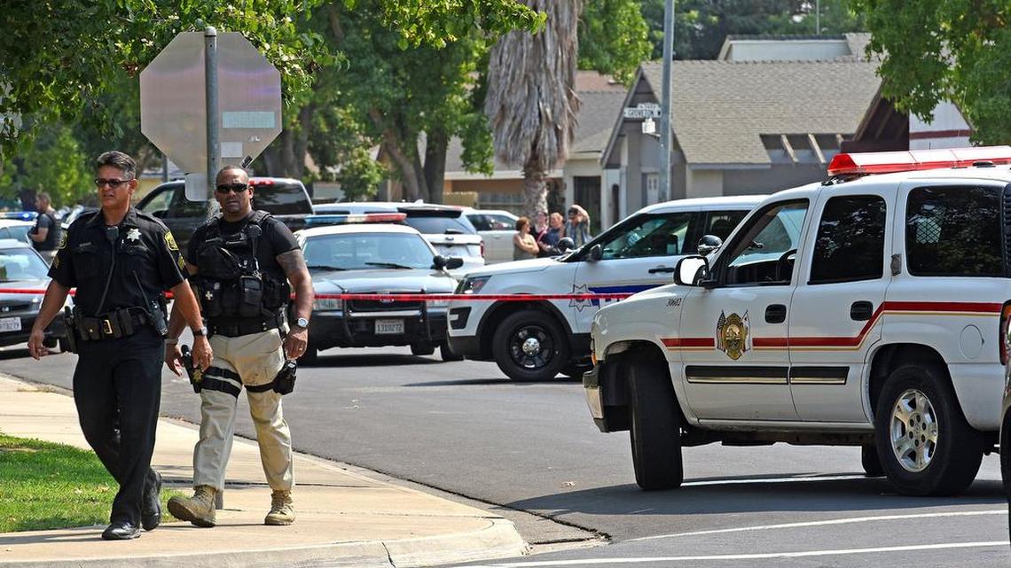 Modesto officers respond to a report in August of shots fired near Keller Street and East Rumble Road. The City Council will consider offering $15,000 hiring bonuses for veteran officers who go to work in Modesto. This is part of the city’s efforts to increase police staffing and experience.