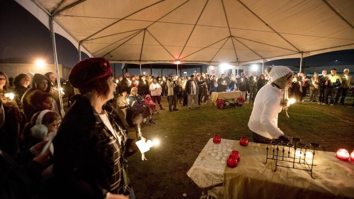 The names of the dead were read aloud during the 2016 vigil at The Salvation Army’s Berberian Center in Modesto to remember the homeless.