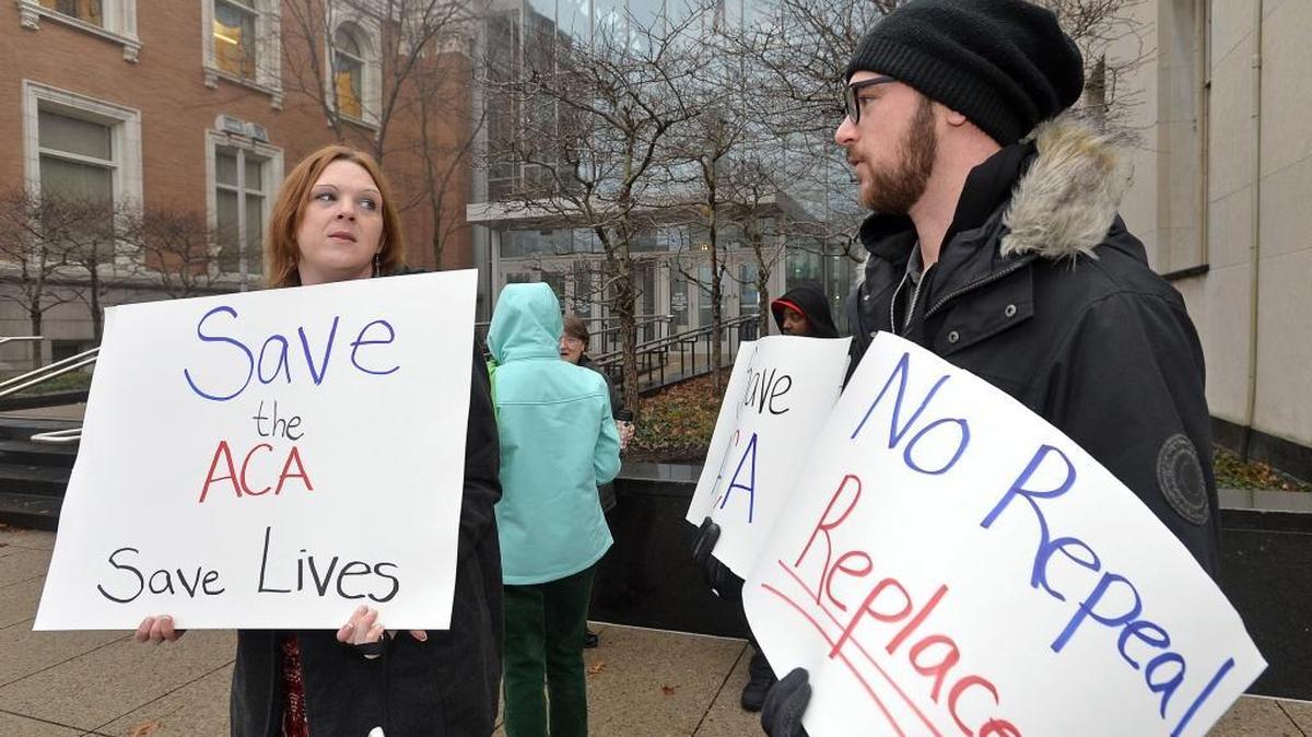 In Erie, Pa., on Thursday, protestors deliver signatures to U.S. Sen. Pat Toomey’s office, urging that the Affordable Care Act not be repealed without a replacement. A vigil about the same concern is planned for U.S. Rep. Jeff Denham’s office in Modesto on Thursday afternoon