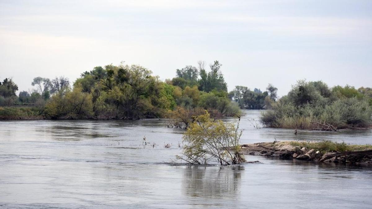 In this photo from mid-April, the Tuolumne River runs high near Shiloh Road west of Modesto.