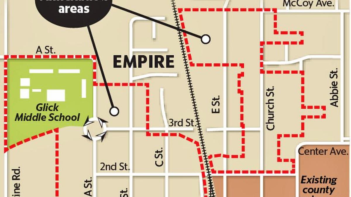 Service area annexation map