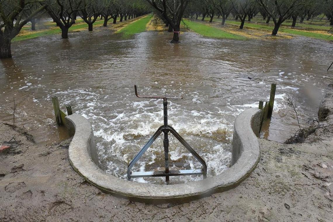 The idea of diverting storm runoff to farms to recharge groundwater was demonstrated near Modesto CA in January 2016.