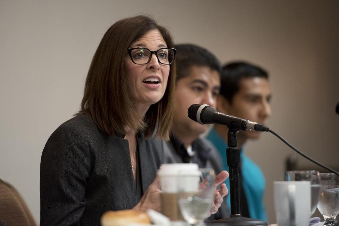 Kristin Olsen, pictured in 2017 when she was a Stanislaus County supervisor, now is volunteer chairwoman of the campaign for Measure H, the 1% city sales tax on the November ballot.