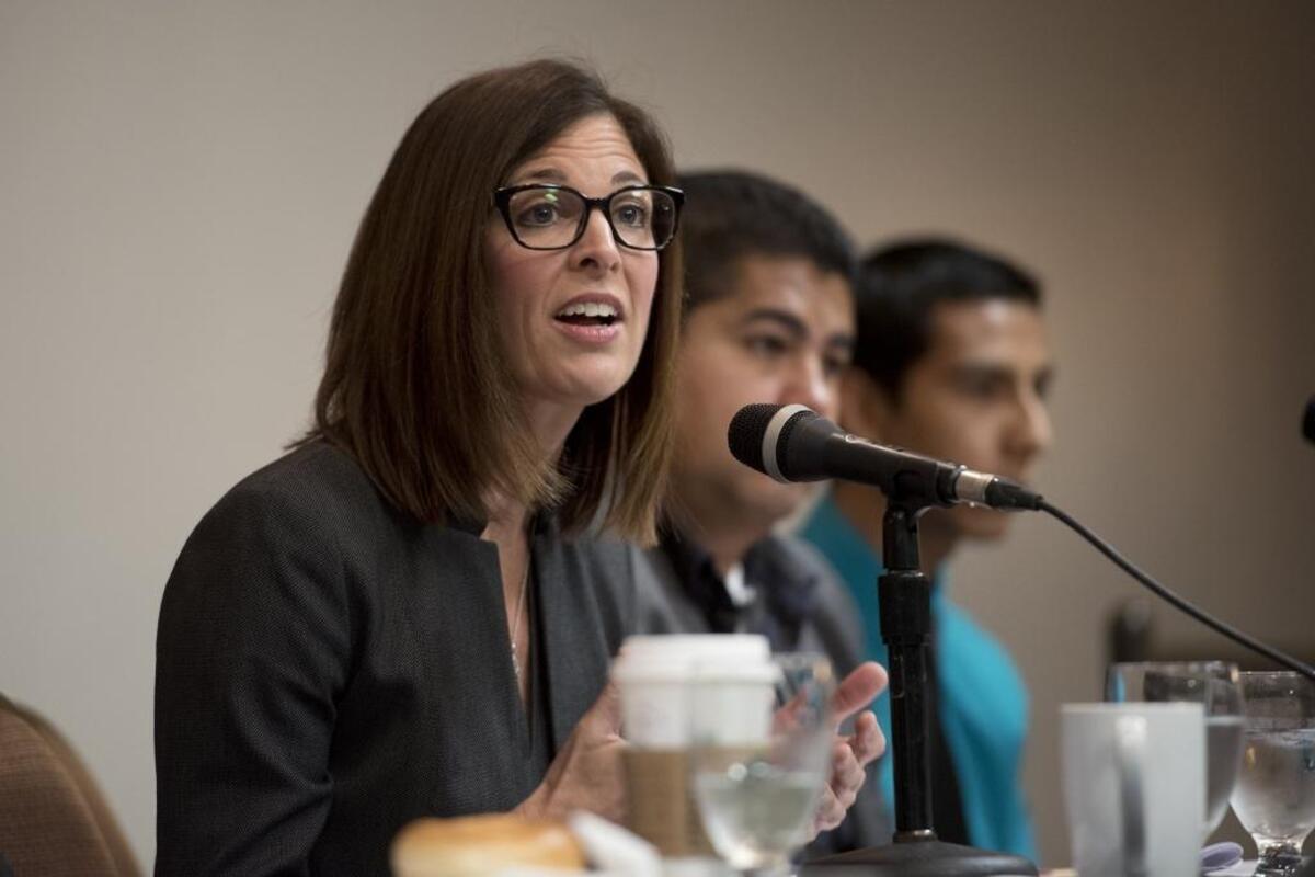 Kristin Olsen, pictured in 2017 when she was a Stanislaus County supervisor, now is volunteer chairwoman of the campaign for Measure H, the 1% city sales tax on the November ballot.
