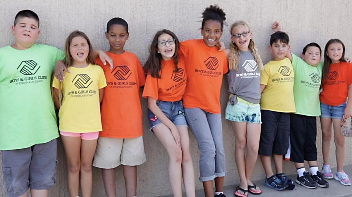 Members of the Boys & Girls Clubs’ Brain Gain Summer Camp show their spirit. From left to right are-Israel Figueroa, 2. Heather Willey, 3. Cyrus Peters, 4. Salome Achury, 5. Shauna Huggins, 6. Dana Wedegaertner, 7. Diego Ramirez, 8. Caleb Dahms, 9. Brooklyn Vidal.