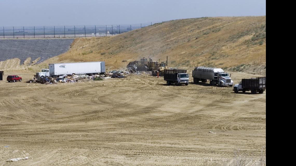 
Garbage is dumped at the Fink Road Landfill in 2006. 
