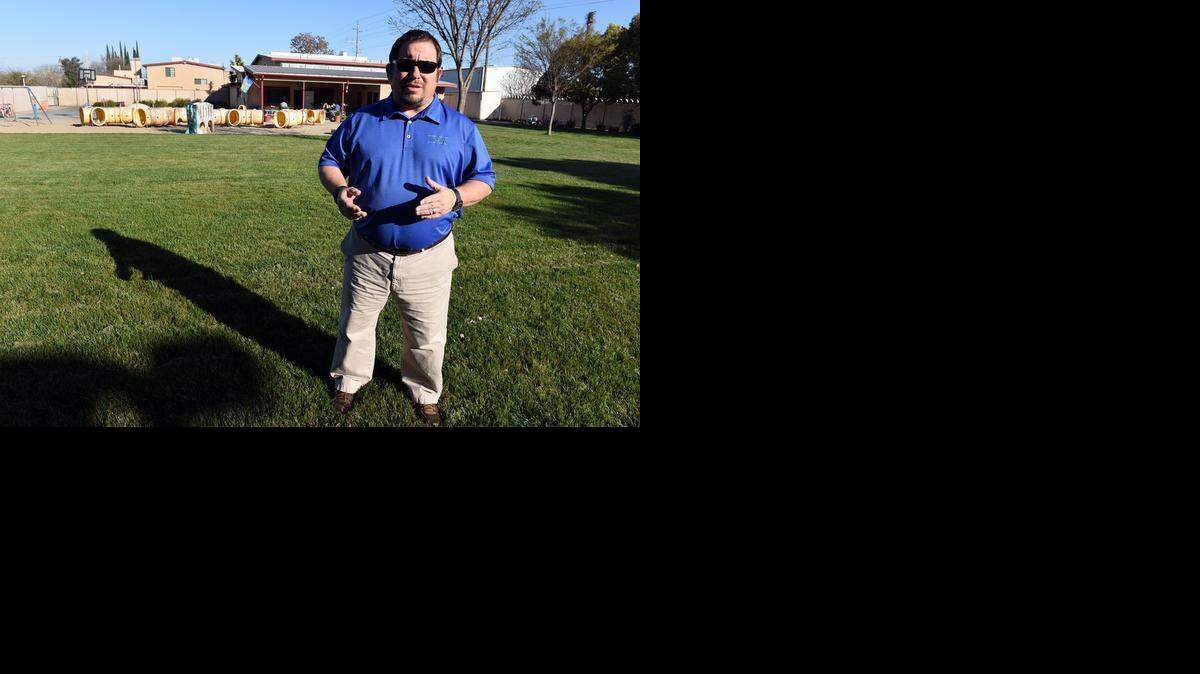 
Executive director Kevin Carroll is pictured on the lawn near the current women and children’s housing at the Modesto Gospel Mission  on Thursday afternoon. The mission is raising funds to build an 80-bed housing building for women and children.

