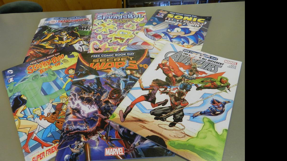 
Titles such as these will be available Saturday on Free Comic Book Day at Bonanza Books & Comics in Modesto and other area stores.
