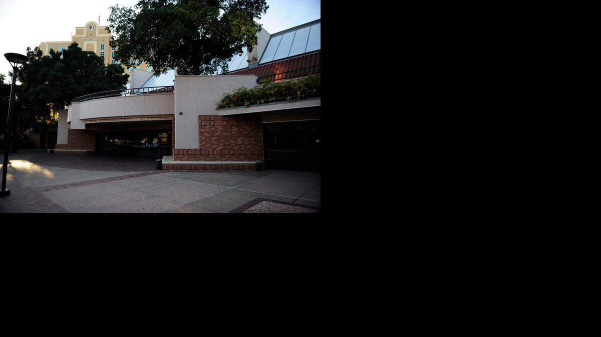 
The city of Modesto’s staff proposes raising rental rates at Modesto Centre Plaza. An exterior of the convention center is seen Monday afternoon in downtown Modesto.
