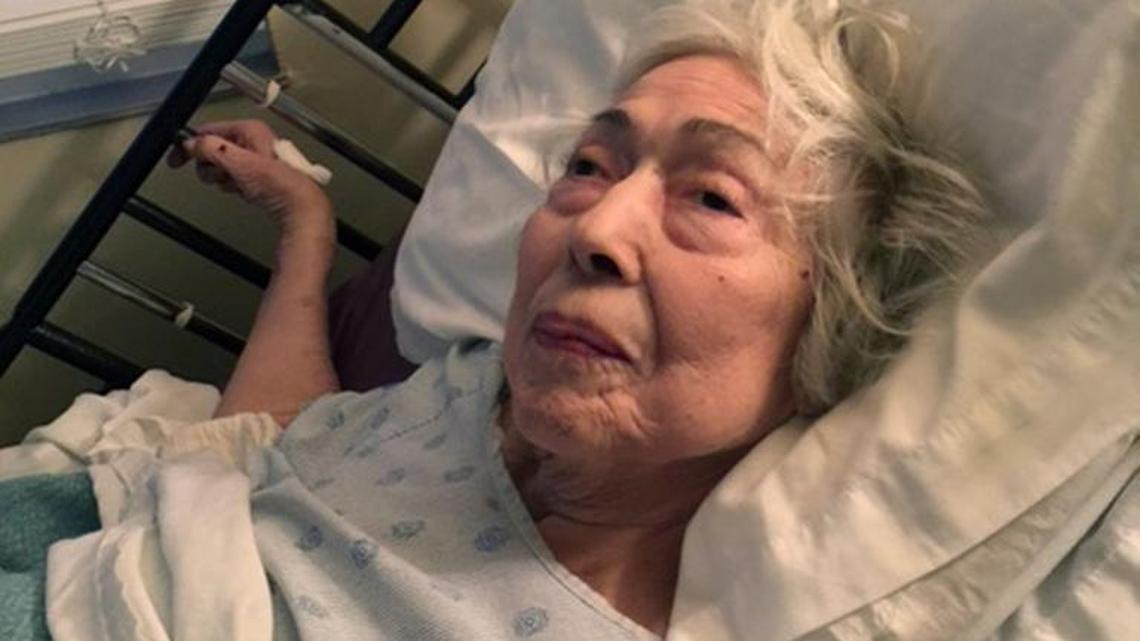 Mary Wiemiller of Modesto is pictured at a care home two days before she passed away this past February.